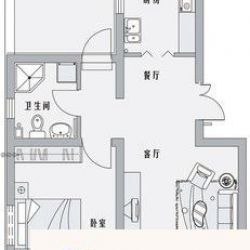 车站北路491弄 1室 户型图