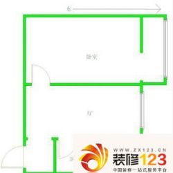 太平桥东里户型图户型图 1室1厅1卫1厨