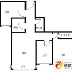 紫萝园A-08户型三居