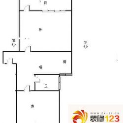 景芳一区户型图2室 户型图 2室1厅1卫1厨