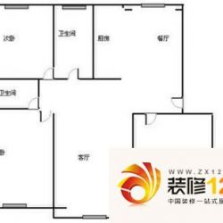 魅力之城户型图3室 户型图 3室2厅1卫1厨