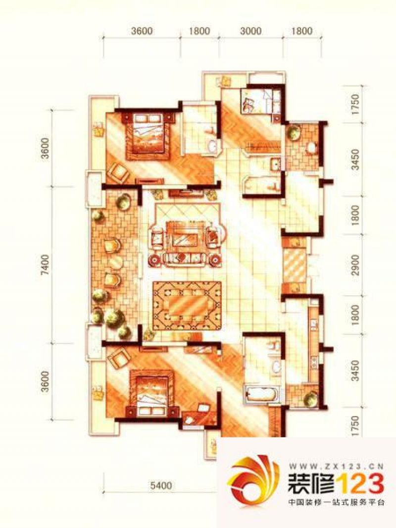 中海城南1号a2户型户型图