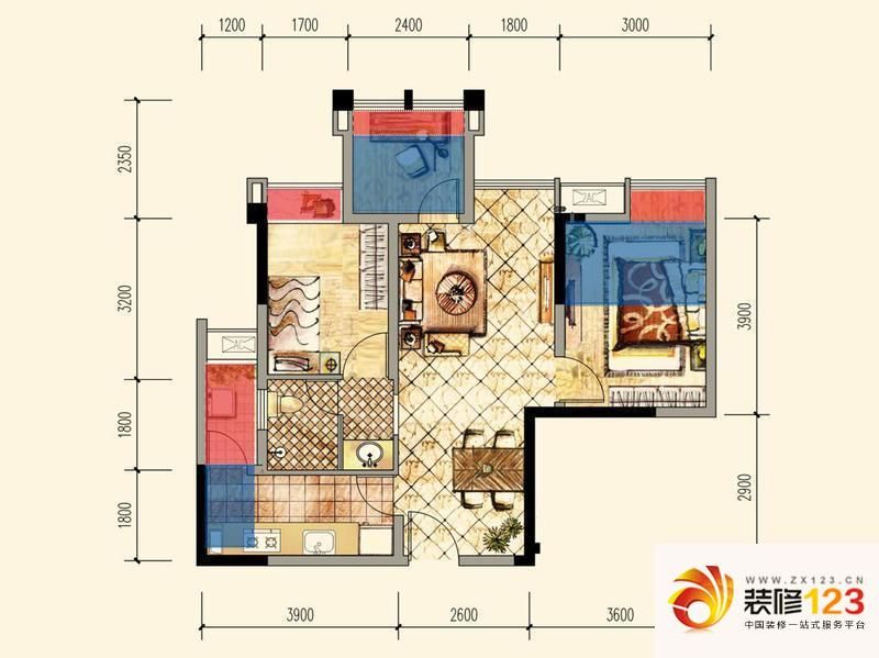 蓝光COCO金沙C2户型图