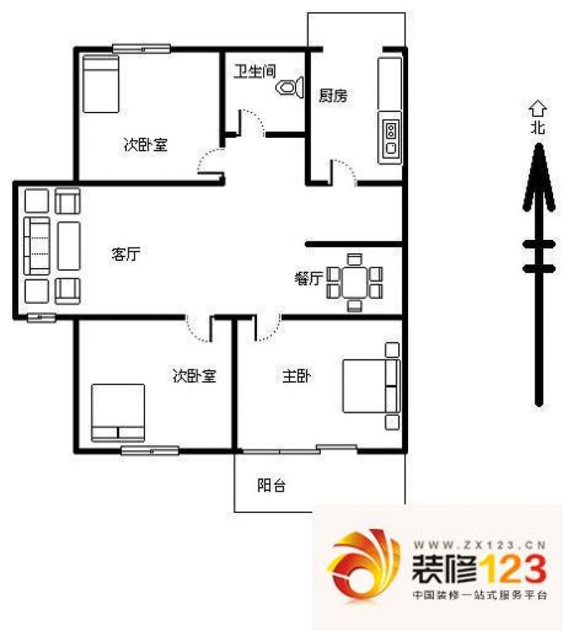 北京康盛园康盛园 0室 户型图图片大全-我的小区-北京装信通网