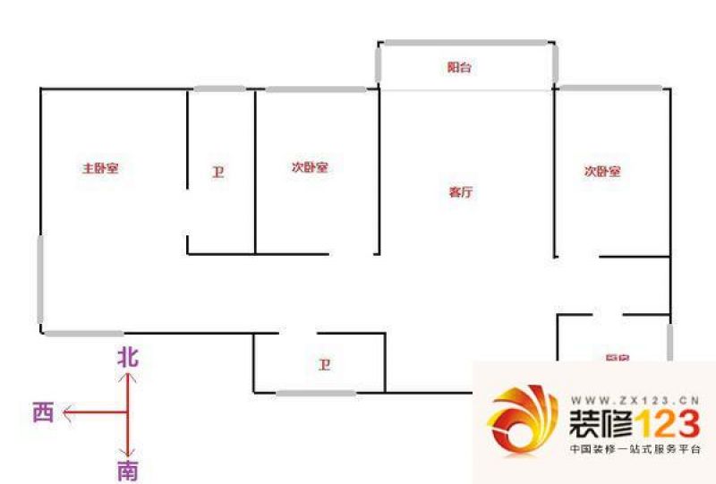 五道口嘉园 0室 户型图