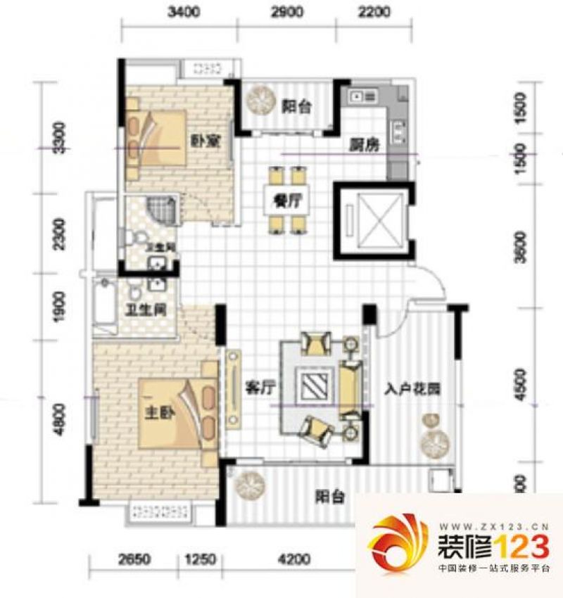 嘉兴紫园紫园户型图13#c2户型 3室2厅2卫图片大全-我的小区-嘉兴装修