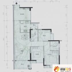 富豪山庄户型图景峰二期E01户型  ...