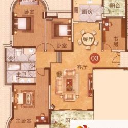 华南新城江山君域03户型户型图 ...