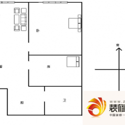 金成花园户型图2室 户型图 2室1 ...