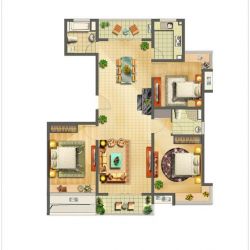 和源祥邸珑庭户型图13号01室户型 ...