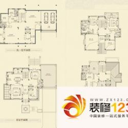 印象剑桥户型图C2户型 4室4厅6卫 ...