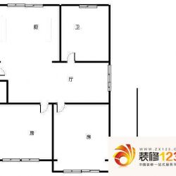 金成花园户型图2室 户型图 2室1 ...