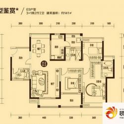 诺德名都户型图金山湖1号03户型  ...