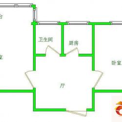 溪南新村户型图扁担横套 2室1厅1 ...