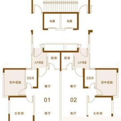 三远大爱城2栋01、02户型户型图 ...