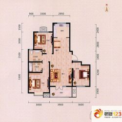 中建御邸世家户型图C6户型 3室2 ...