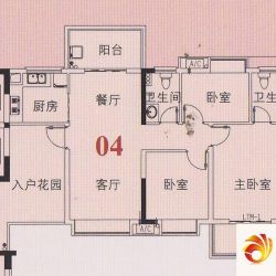 富豪山庄户型图五街03、04户型10 ...