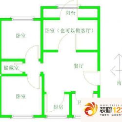 金成花园户型图3室 户型图 3室1 ...