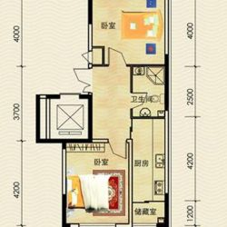 一品红城五期户型图