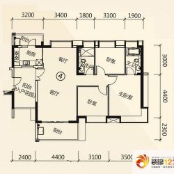 富力现代广场户型图