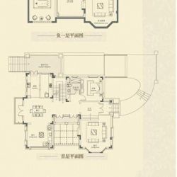 印象剑桥户型图E2户型 490 3室4 ...