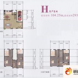 金沙丽水户型图H户型 4室3厅5卫1 ...