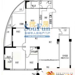 和谐天下户型图4栋2偶数层 4室2 ...