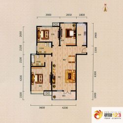 中建御邸世家户型图C8户型 3室2 ...