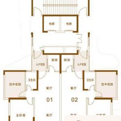 三远大爱城1栋01、02户型户型图 ...