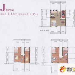 金沙丽水户型图J户型 4室2厅5卫1 ...