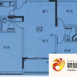 星晨时代豪庭户型图8座5层02单位 ...