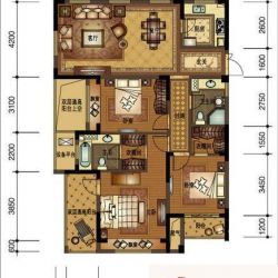 莱德绅华府7#楼偶数层7A户型图 ...