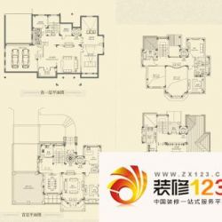 印象剑桥户型图C1户型 4室4厅7卫 ...