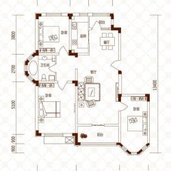 万盛理想国户型图多层H户型图 3 ...