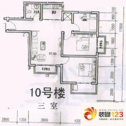 天洲沁园 3室 户型图