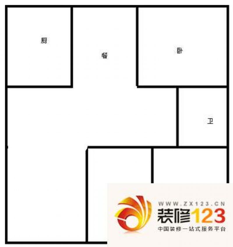 呈祥花园户型图三居 3室2厅2卫1 .