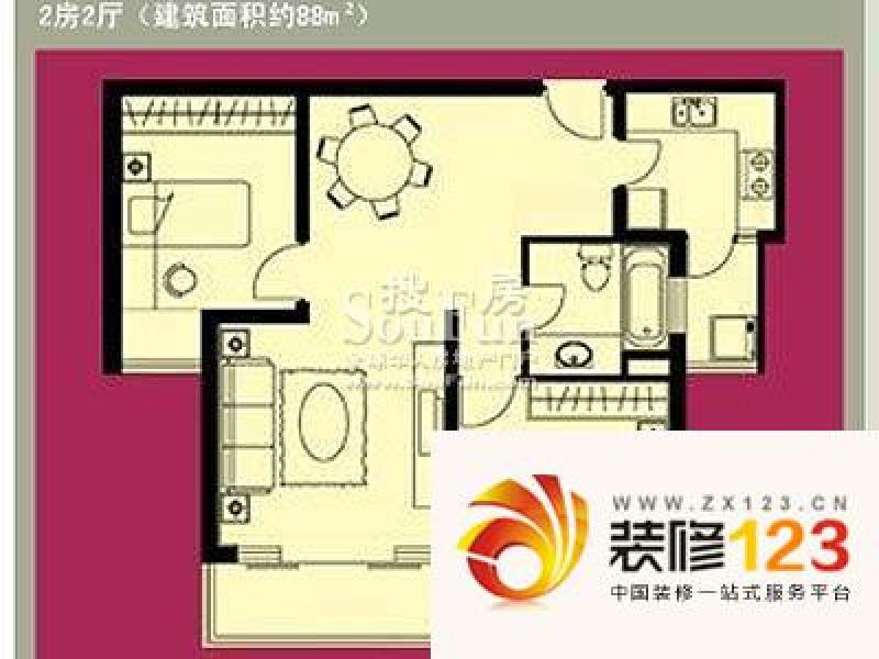 上海 三泉公寓 户型图