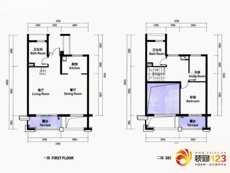 华盛达阅城K户型户型图 ...