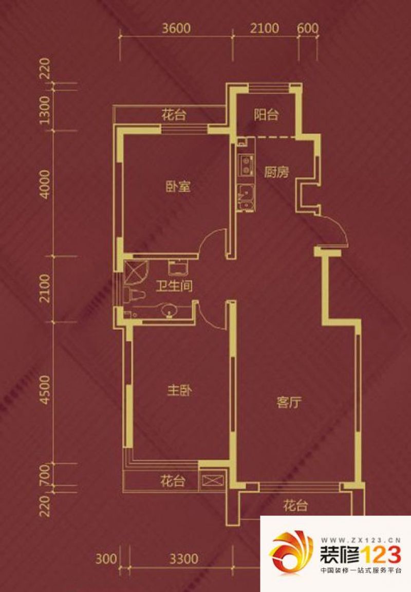 一品红城五期户型图A户型图 2室1 ...