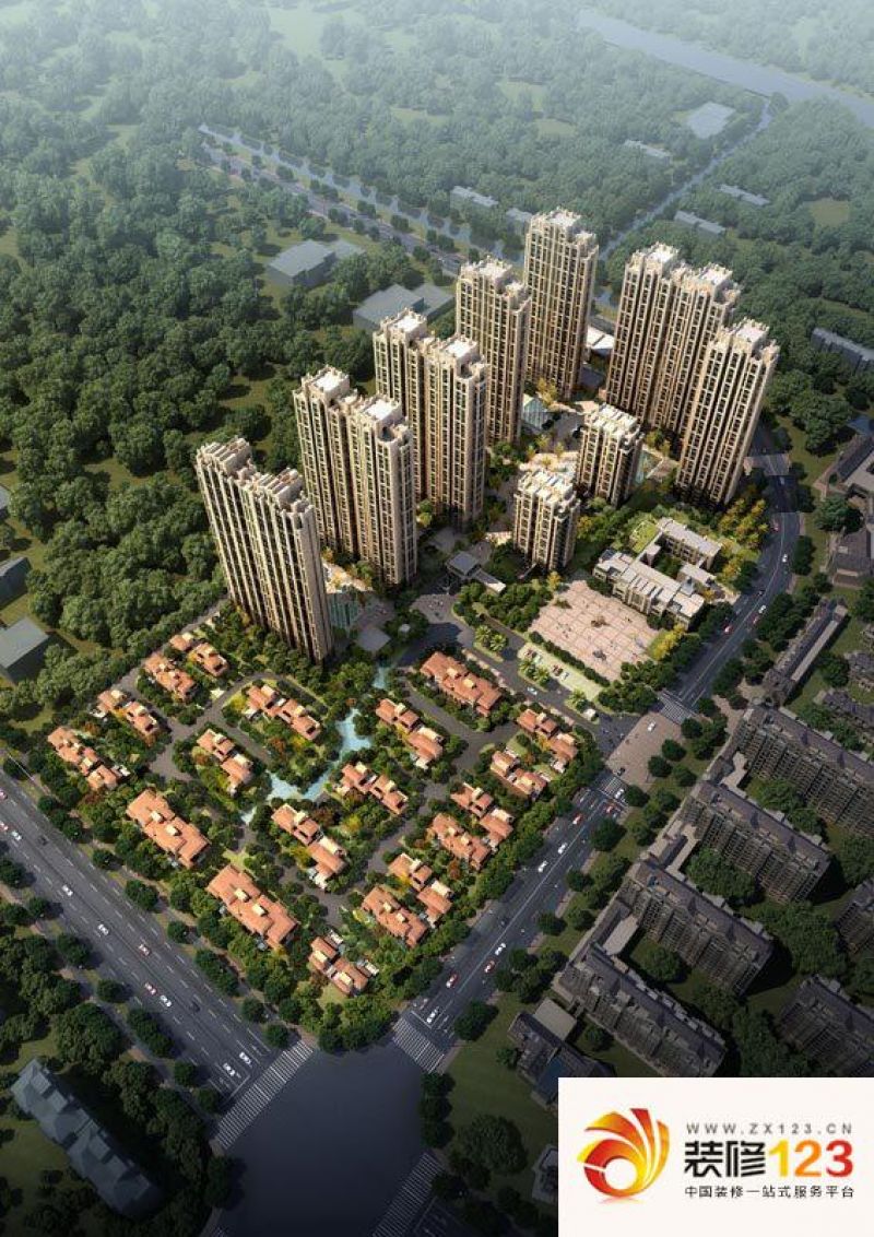 常州绿地世纪城绿地世纪城外景图a地块总体鸟瞰 .
