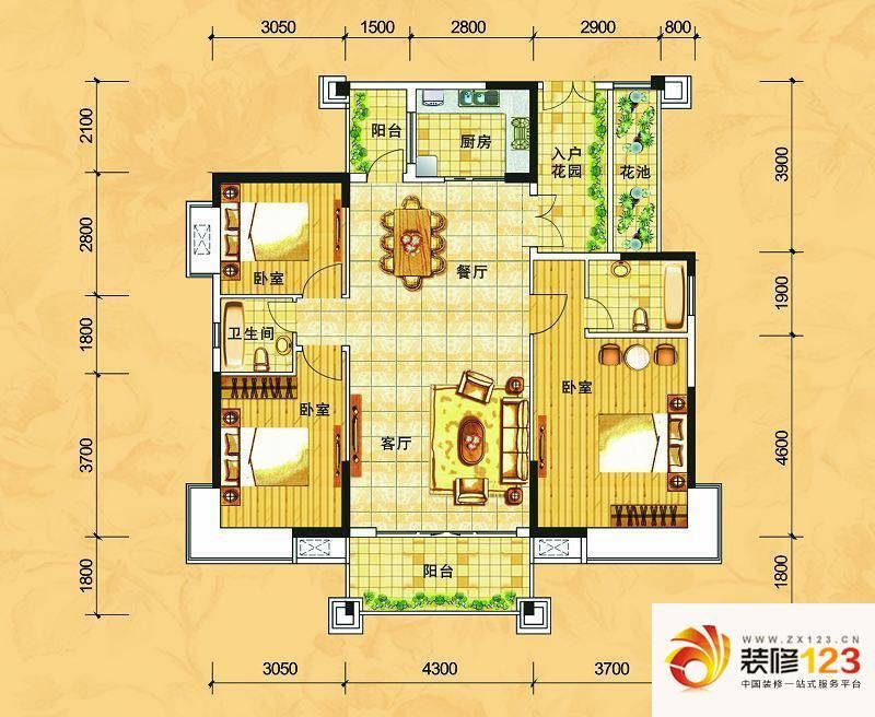 龙湾新城户型图e1/e2栋3