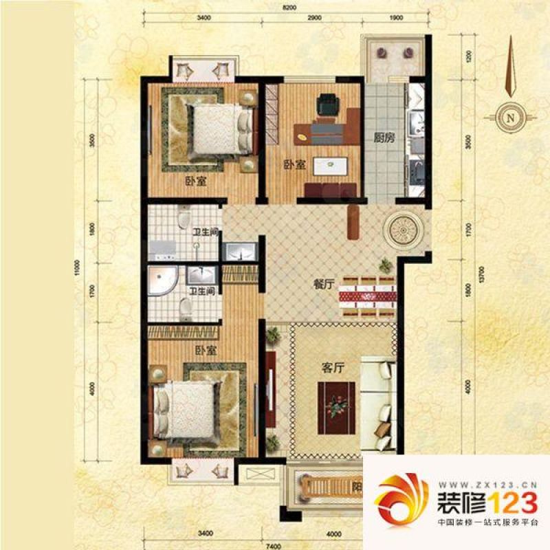 浦东雅典 0室 户型图