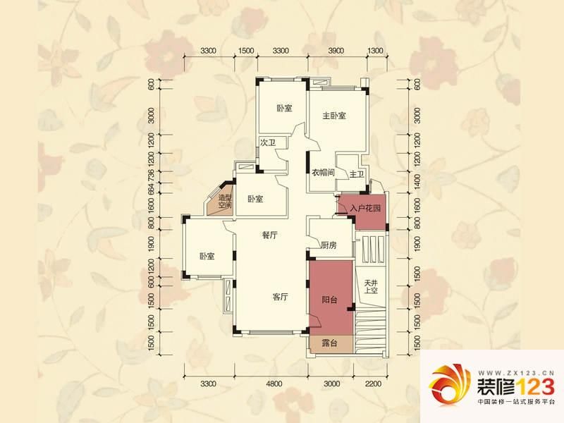 金科阳光小镇c-2户型户型图.