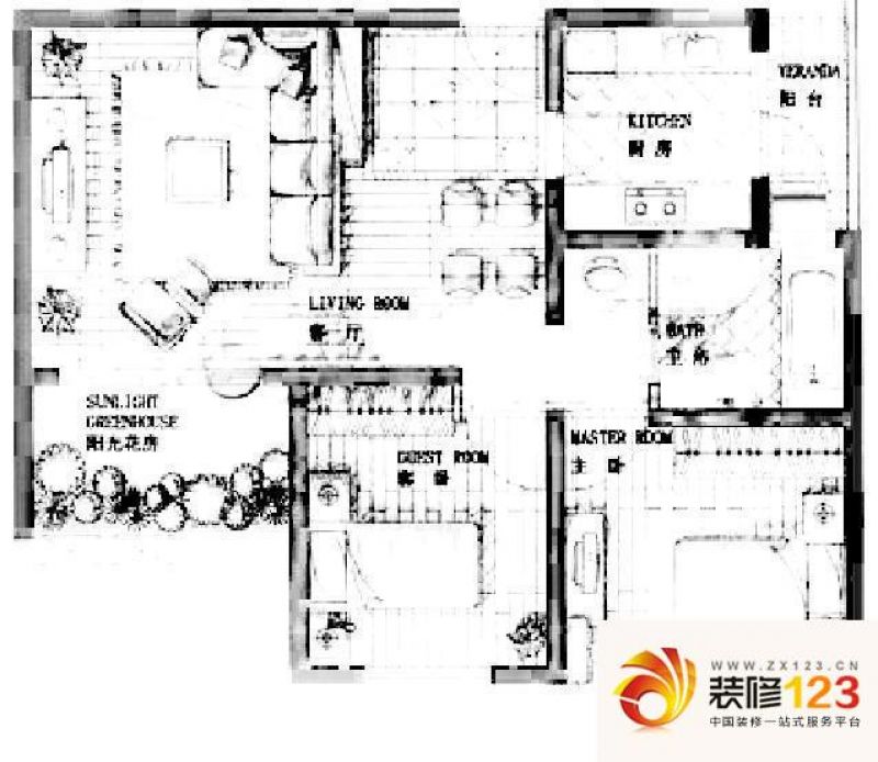 明园揽翠苑户型图叠加Ab户型下叠 ...