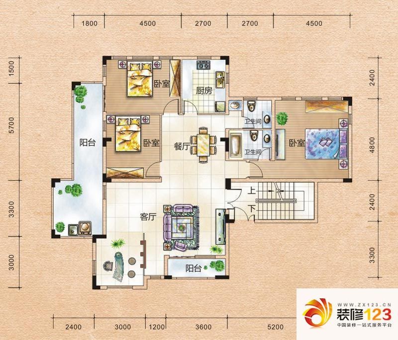 银地班芙小镇户型图B2-3、B4-3户 ...