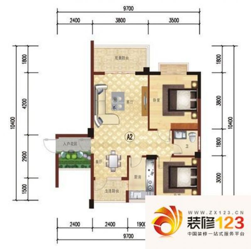 金江花园户型图10-4