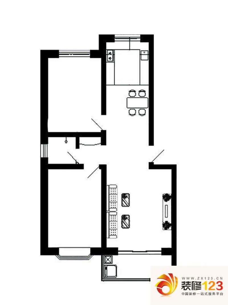 居馨苑戶型圖戶型6兩室兩廳 2室2 .