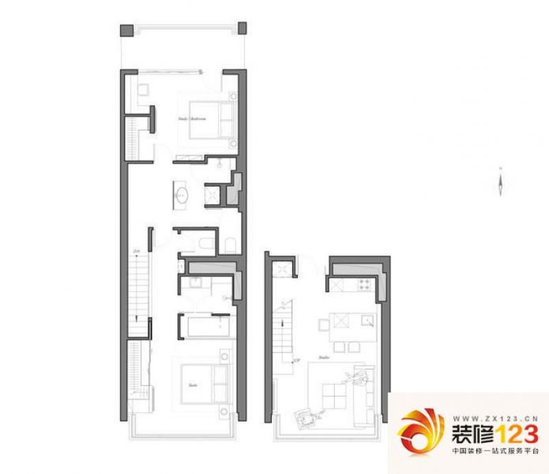 华侨城苏河湾A4户型户型图 ...