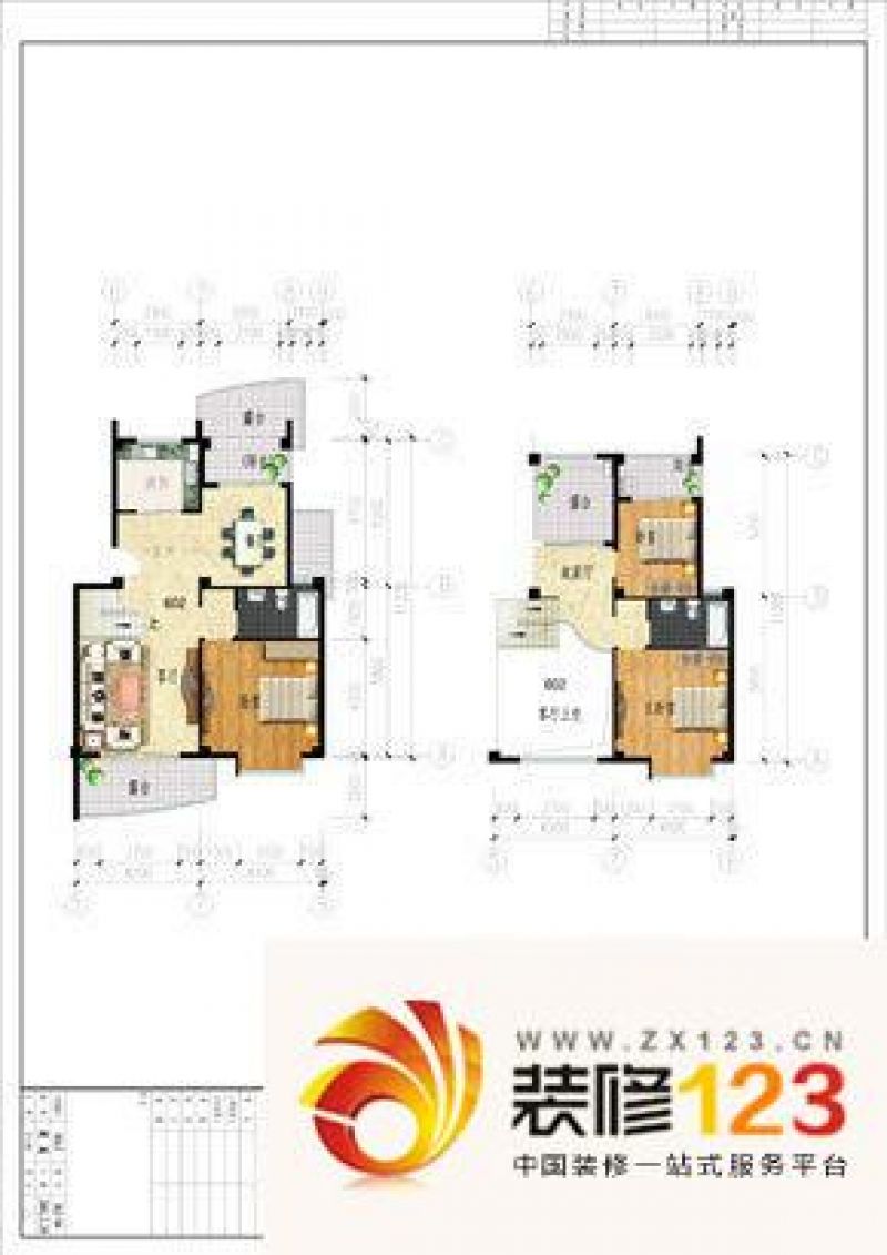 天宝花园户型图02 2室1厅1卫.