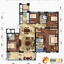 新湖武林国际公寓D户型户型图 ...